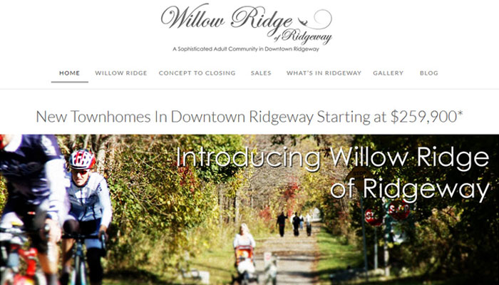 Small Business Website Design for Willow Ridge of Ridgeway