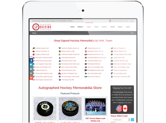 E-commerce Website Design Players Helping Players